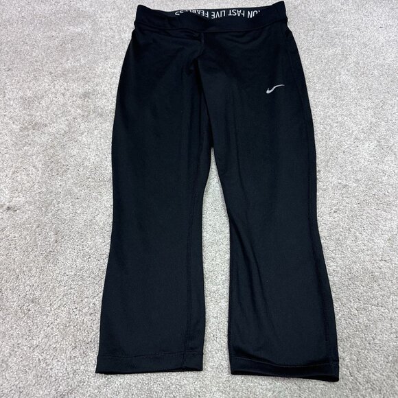 Nike Dri-Fit Leggings Capri Women’s Black Pull On Size Small - Picture 7 of 10